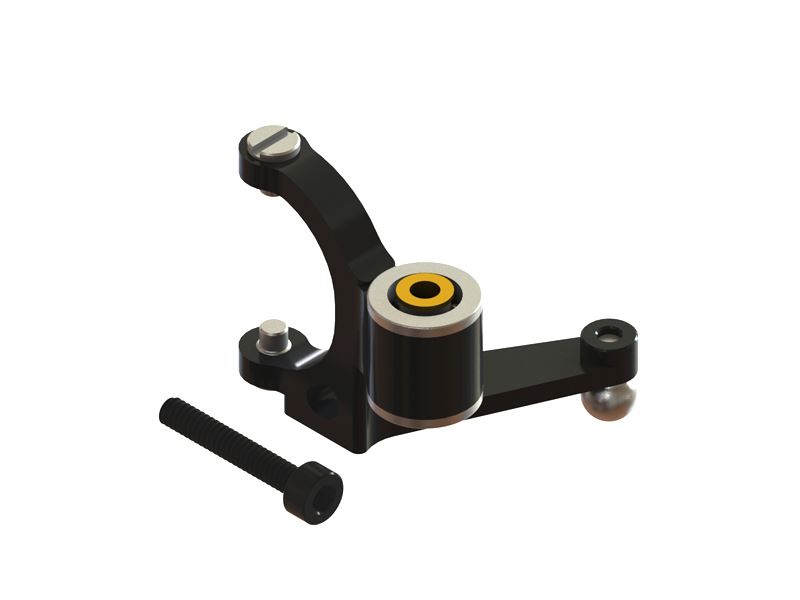 LX1398 180CFX Precision Tail Bell Crank Lever Black