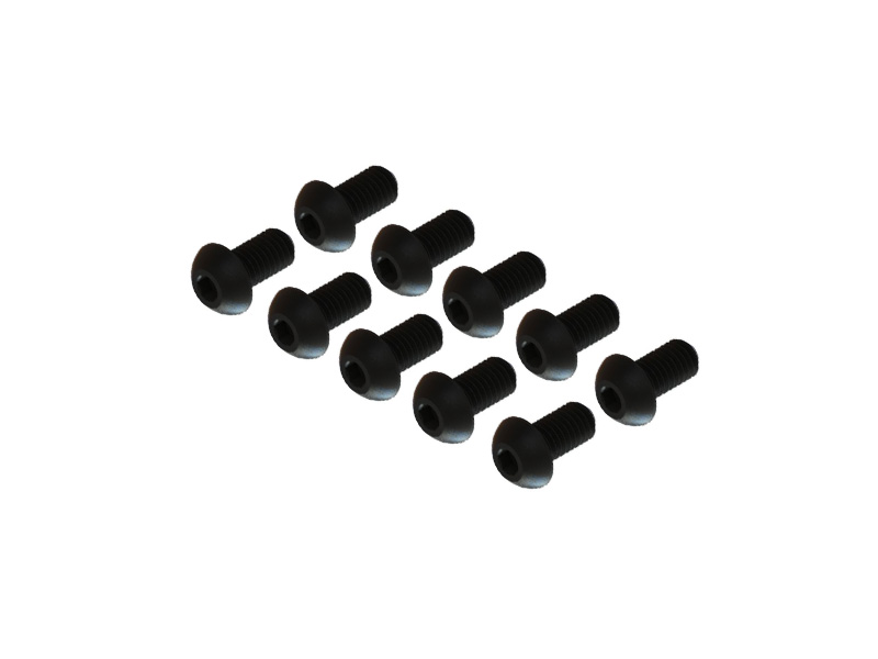 M2.5x5BH-10 - Button Hex Cap Screw M2.5x5, 10 PCS