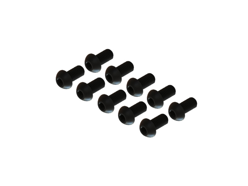 M2x4BH-10 - Button Hex Cap Screw M2x4, 10 PCS