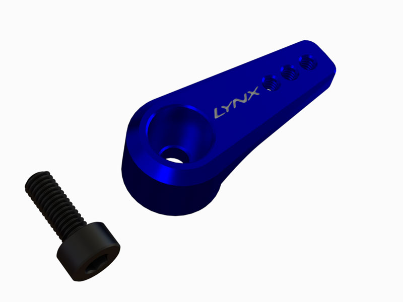 LX3070 - Universal Nitro Heli Engine Throttle Arm - Blue