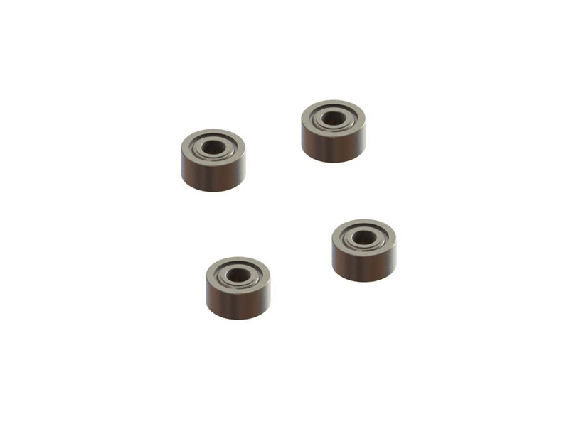 MR681X-ZZ-4 - Radial Bearing 1.5x4x2, 4 PCS