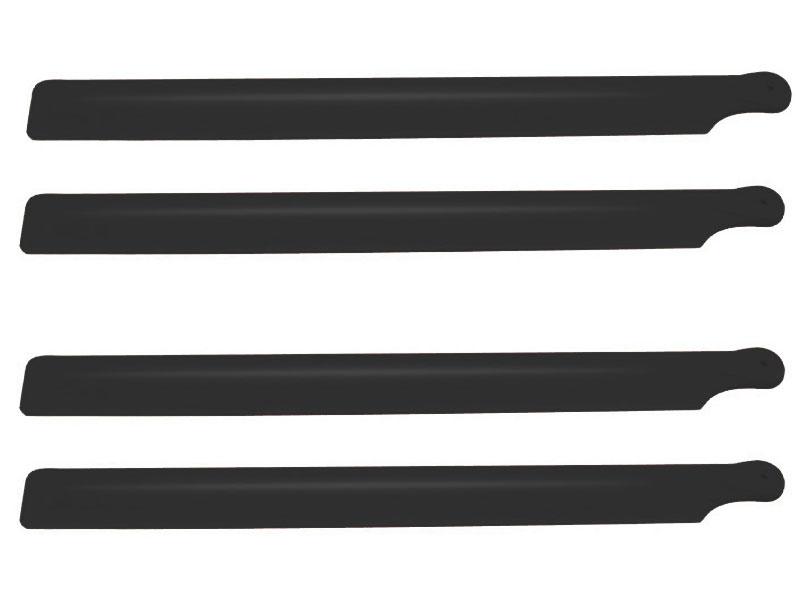 SP-OXY2-085 Carbon Plastic Main Blade 190 mm, 2 set, Black